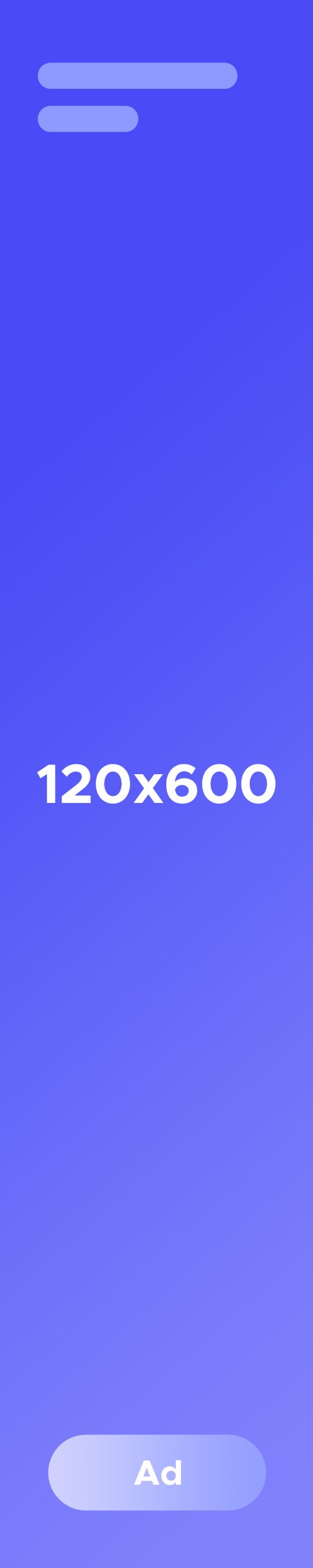 Dummy 120x600 ads placeholder
