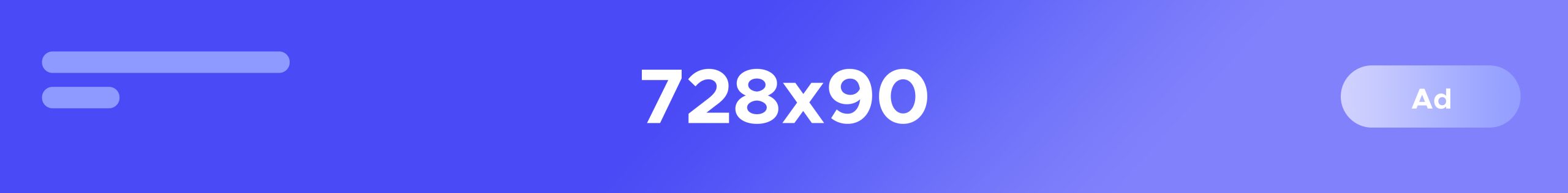 Dummy 728x90 ads placeholder